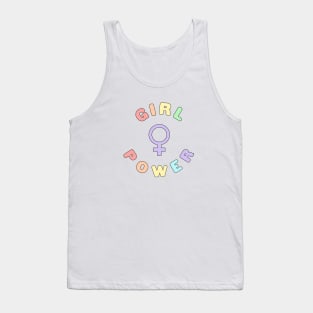 Girl Power Pastel Colors Tank Top